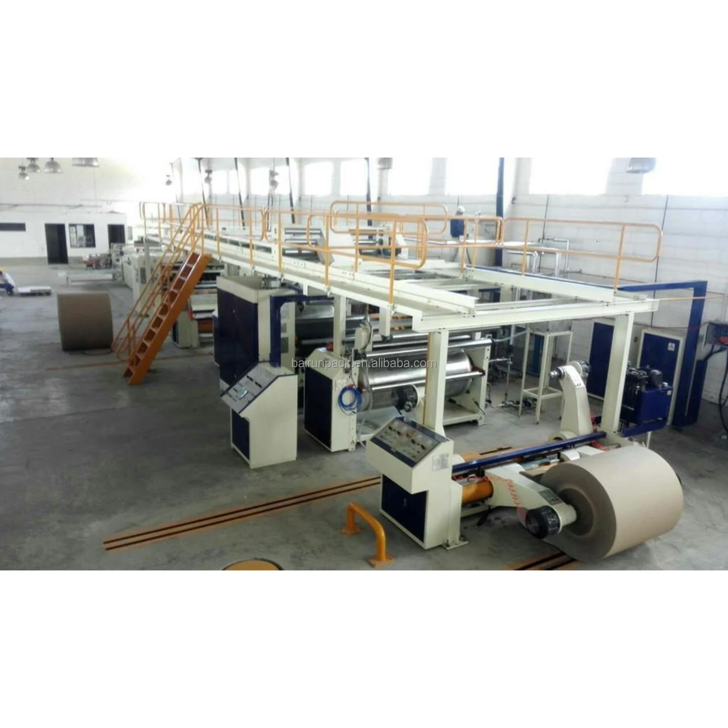 
BR-GQ Automatic paper conveying transport across the bridge corrugated board production line 