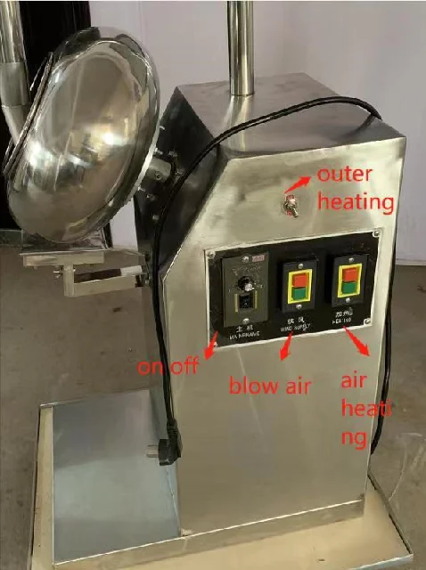 high quality electric pecan spray sweet-pea sugar Chocolate small Coating Pan Machine