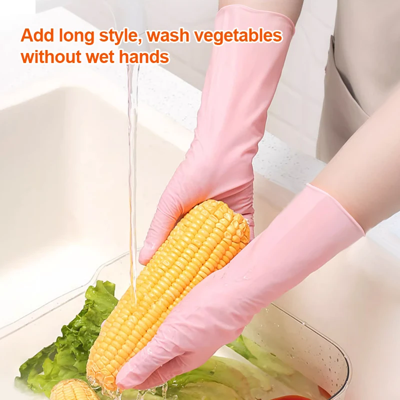 12 Inch Nitrile Protective Gloves with Nylon Lining Tear   Abrasion Resistant for General Purpose Work