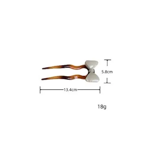 PDANY Wholesale Fashion Women Magic Bending U-Shape Clip Hair Stick Acetate Headwear Hairpin Clips Simple Pin For Women Girls