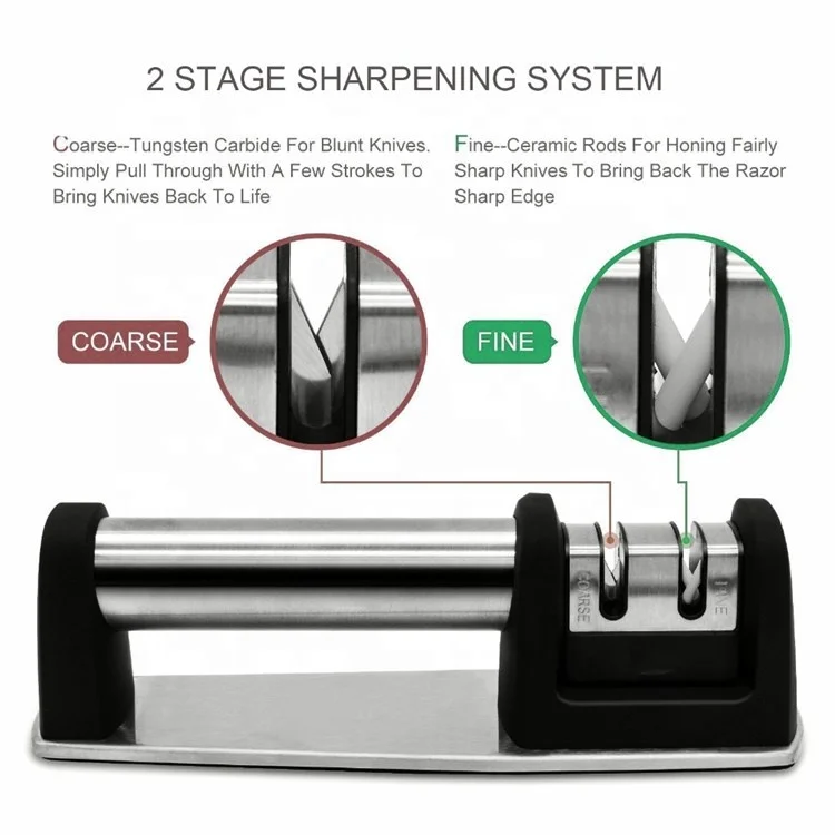 kitchen ceramic 2 stage knife sharpener tool as seen on TV