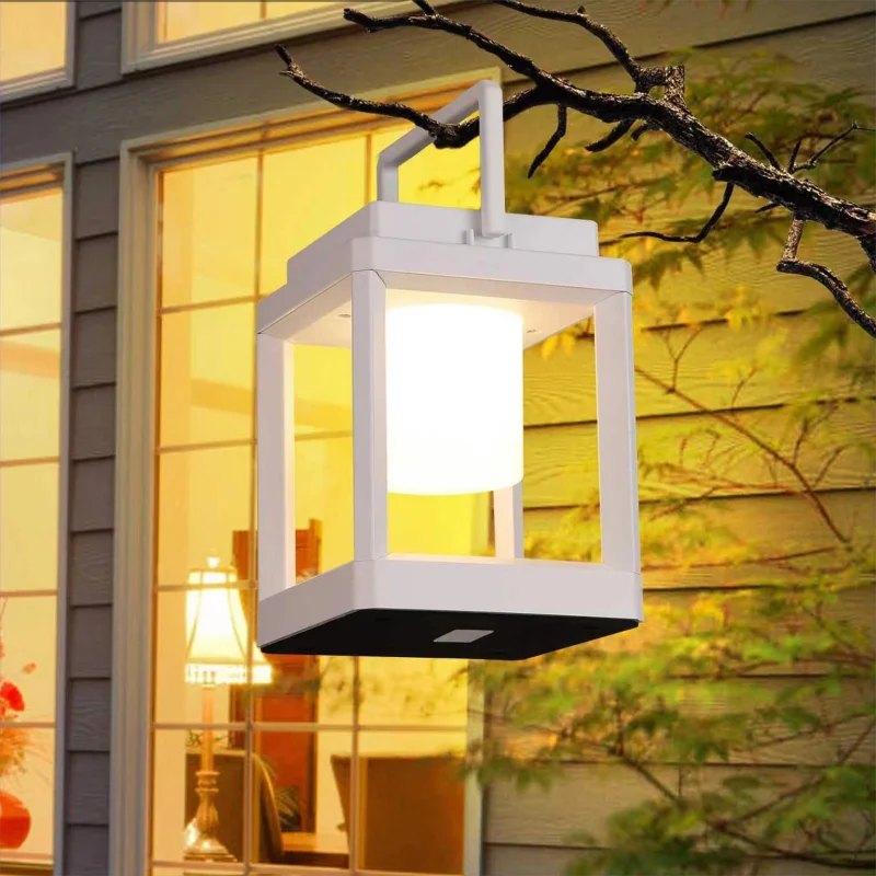 Portable LED Solar Charging Lantern Lamp Waterproof Outdoor Sunway Camping Night Light