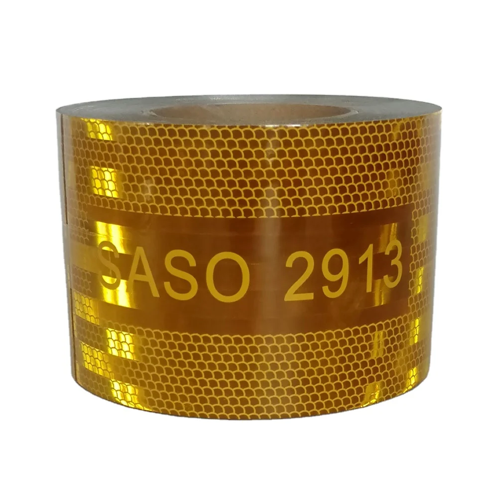 Saber Certificate SASO 2913 Saudi Reflective Mater Safety Sticker Warning Marking Roll