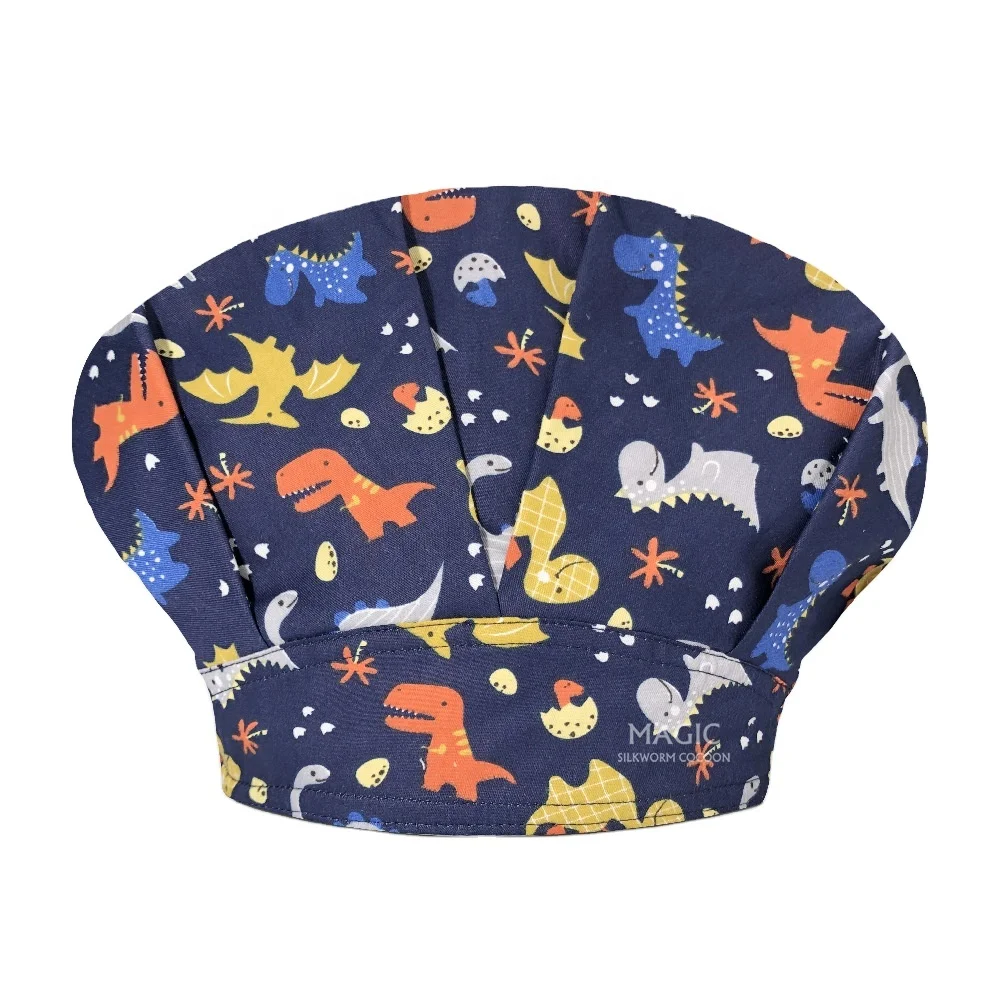 Printed Adjustable Button Work Hat Beauty Nurse Doctor Uniform Accessories Working Caps New cartoon Dentist  medical uniform