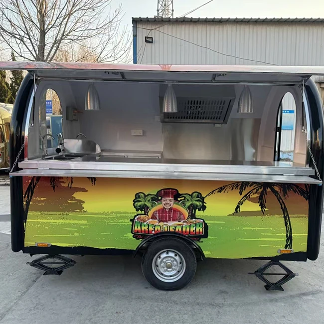 Mobile Food Cart Vintage Trailer For Sale Factory With Fast Delivery