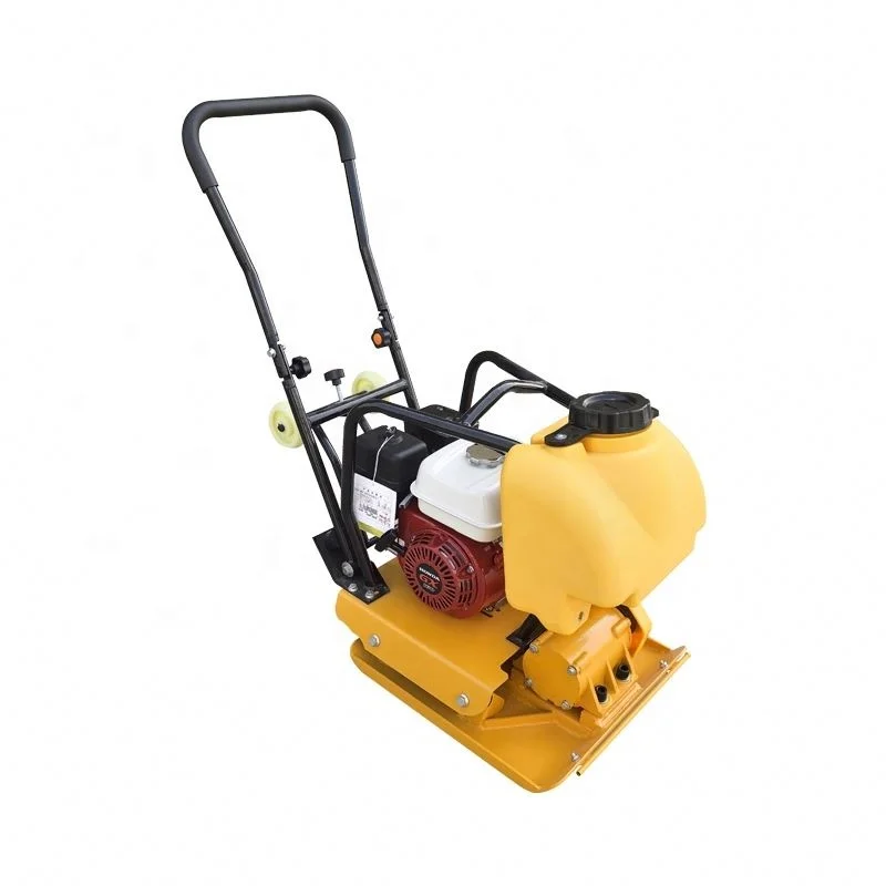 Factory customized 5.5HP road construction gasoline vibration flat compactor reverse vibrating plate compactor
