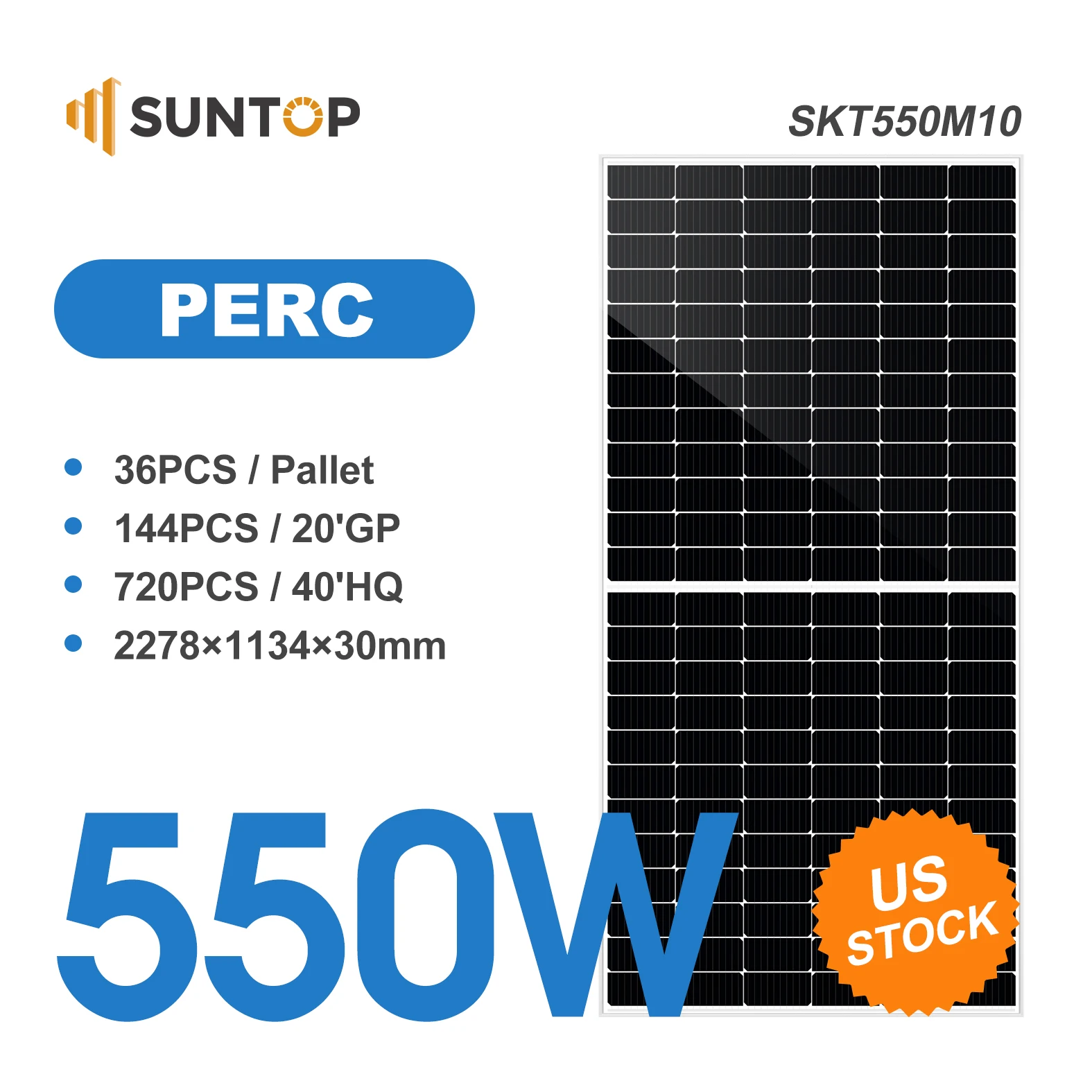 Roof-Mounted Solar Power Kits Lightweight yet Strong Roof Modules 550w Solar for Sustainability-Minded Homeowners