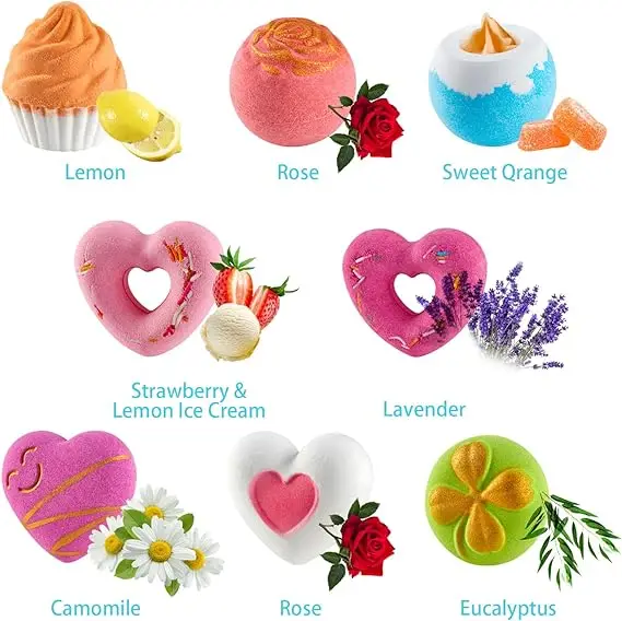 Factory Wholesale Bath Supplies Natural Products Bath Bombs Flower Clover bath salt packaging