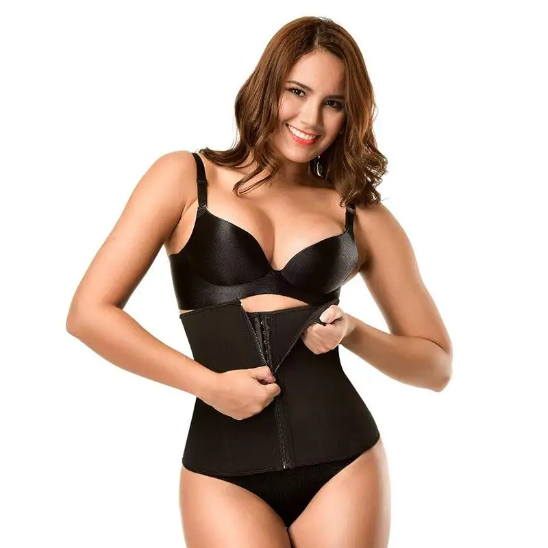 2020 New Neoprene Slimming Body Shaper Waist Trainer Corset with Zipper abdominal belt for weight loss