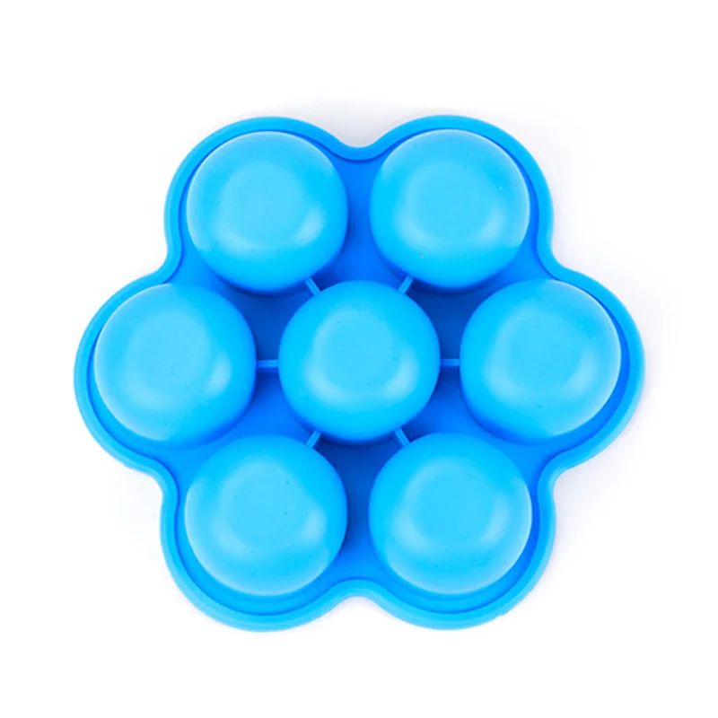 LD-WG00016 7 полости многоразовые Экологически чистые детские силиконовые пищевые контейнеры и пару яйцо пресс-формы с крышкой