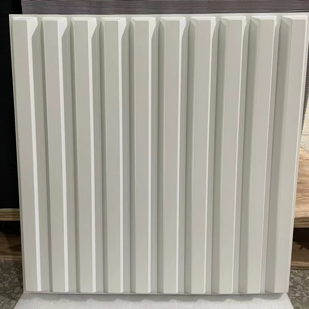 Wholesale Price Walls Decorative Waterproof Paintable 3D PVC Wall Panels laminas de pvc para paredes