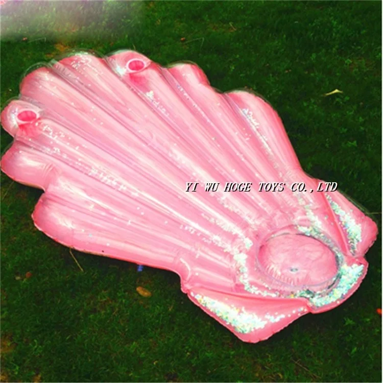 Лидер продаж, надувной матрас из морской ракушки с блестками внутри