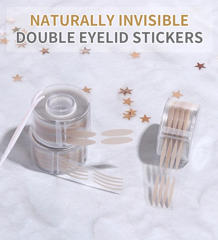 OEM custom high quality roll type invisible eyelid tape stickers mesh wide double eyelid tape.jpg