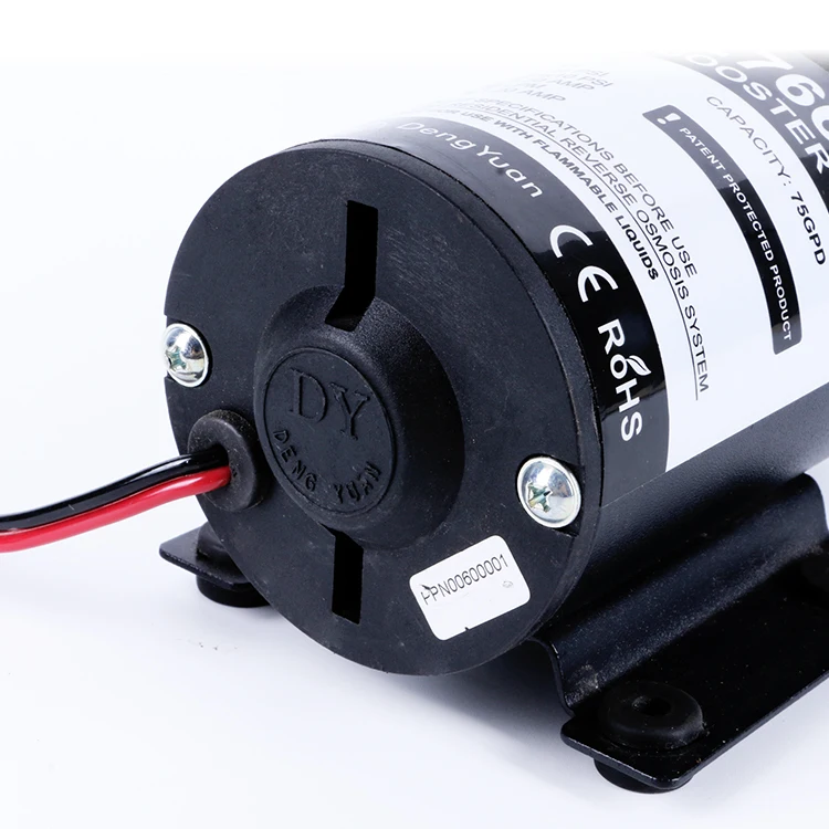 100% Pressure Testing High Flow Pressure 75gpd ro booster pumps 12v