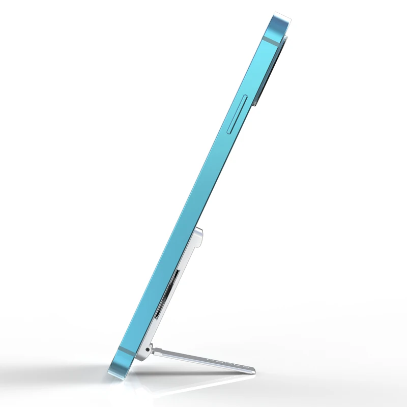 Zinc Alloy Mini Mobile Cell Phone Holder Stand Back Sticked Socket Bracket Foldable Mobile Phone Stand