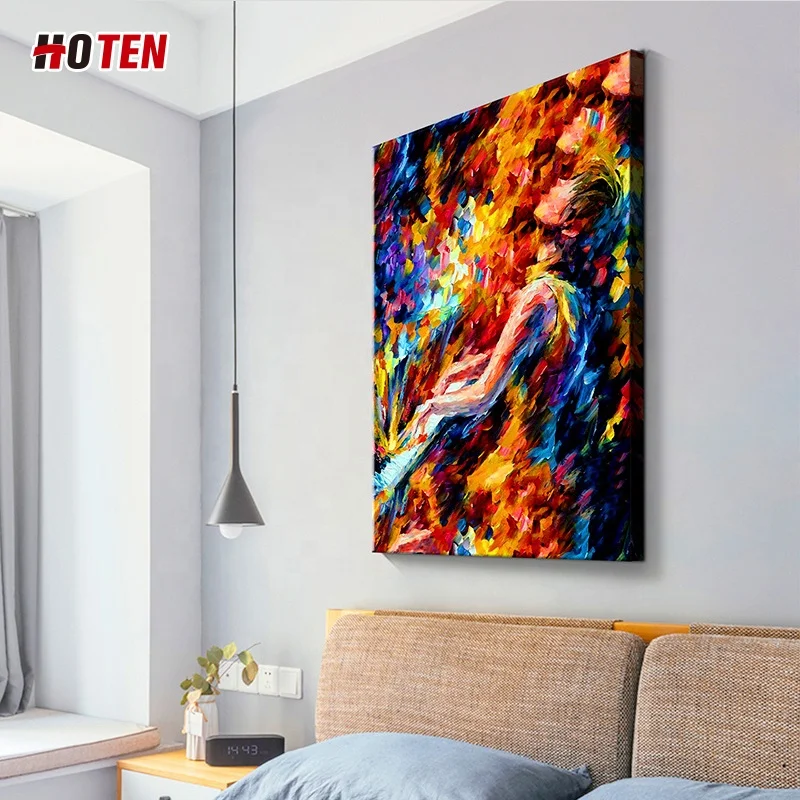 Palette knife painting nude girl and boy oil Hand painted oil painting picture modern abstract Bedroom canvas sex
