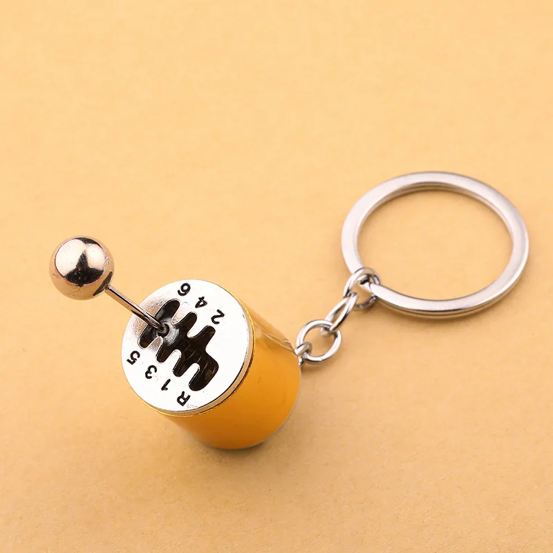 Car Pendant Six Gear Shift Keychain Metal Key Chain Pendant
