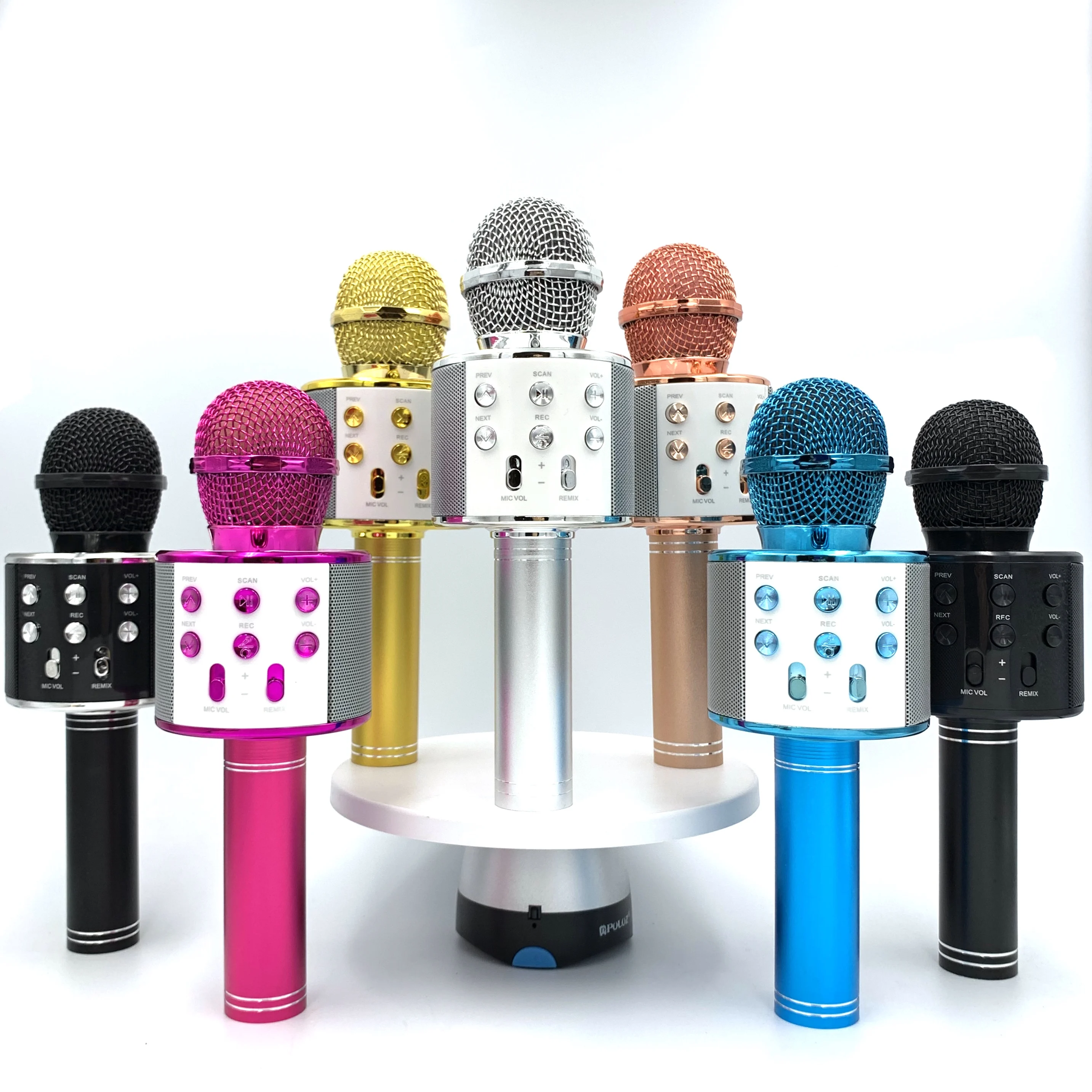 WS-858 Microphone Karaoke Wireless Blue Tooth Microphone Home Sound Integrated Gift Karaoke Microphone