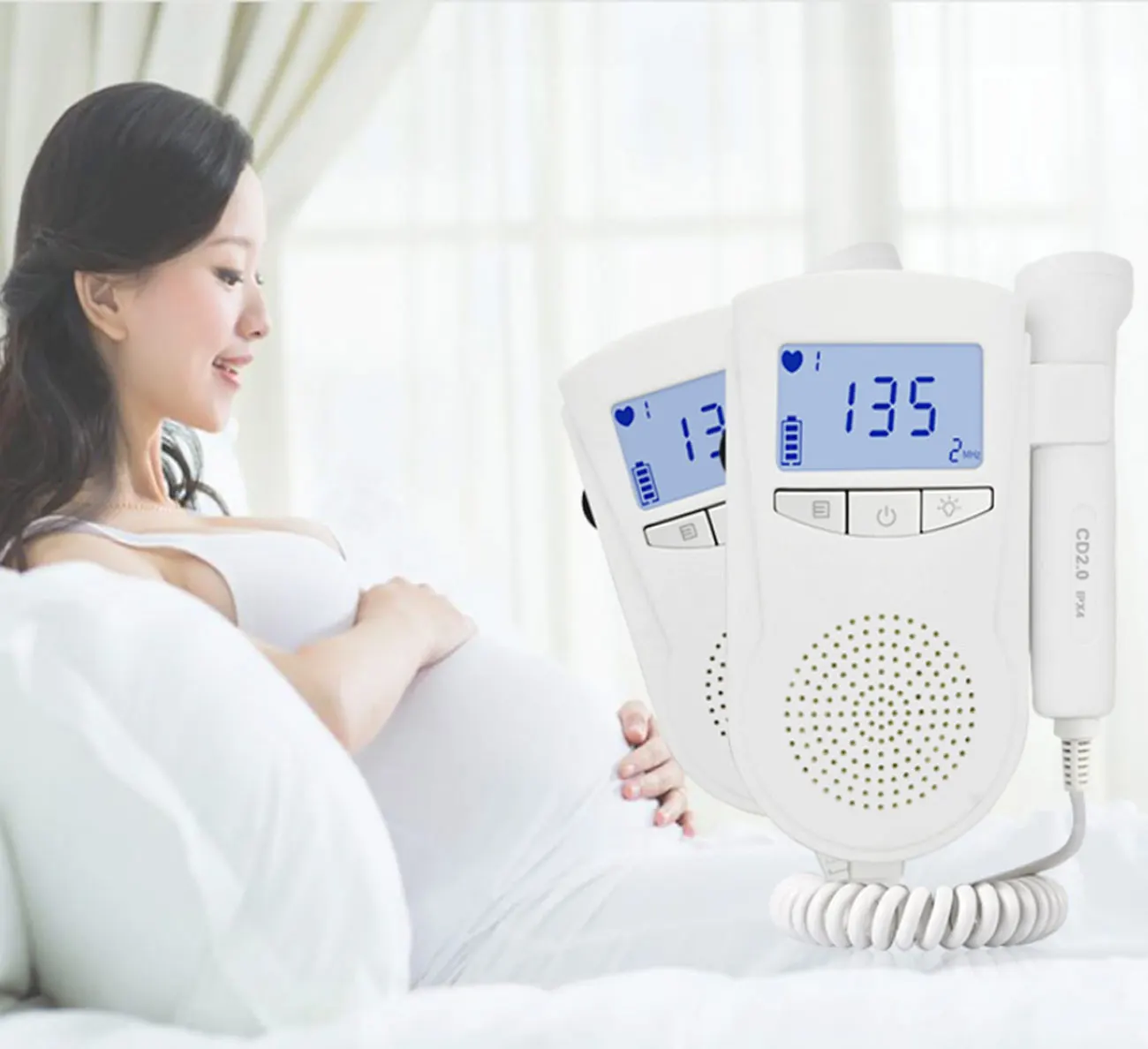 Fetal Doppler Classic household acoustic baby fetal heart rate monitor