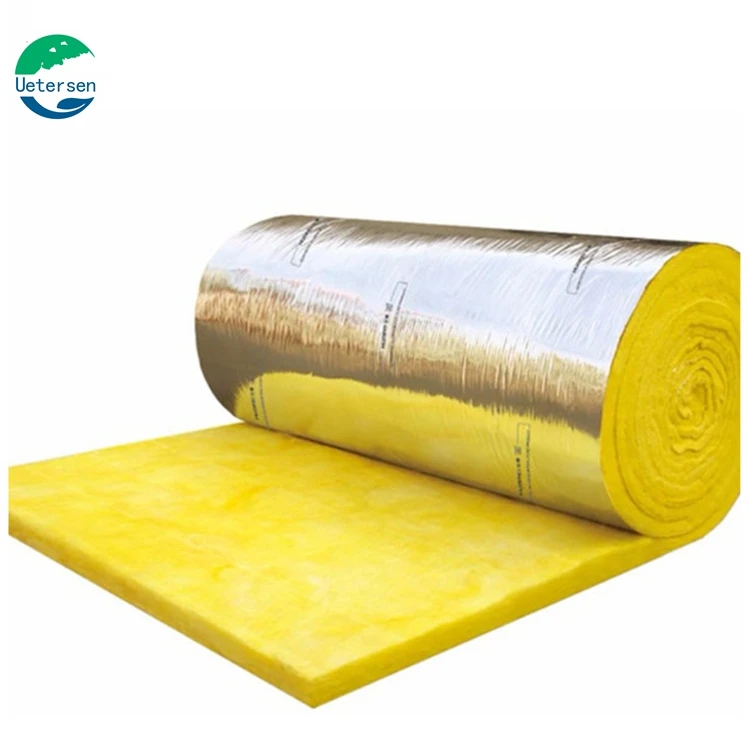 metal building roof insulation 50mm thick glass wool roll