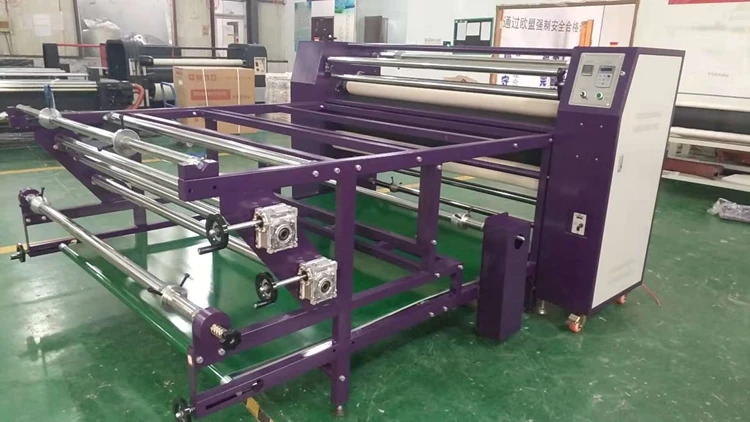 Oil Heat Press Sublimation machine roll to roll calandra roller heat transfer machine