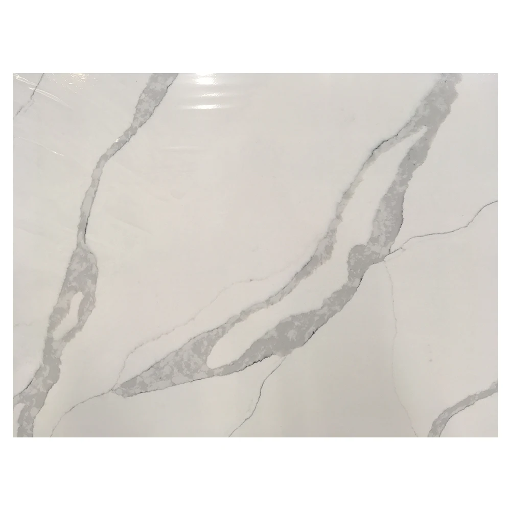 Carrara White Quartz Calacatta Gold Quartz For Kitchen Countertop Backsplash Quartz Stone