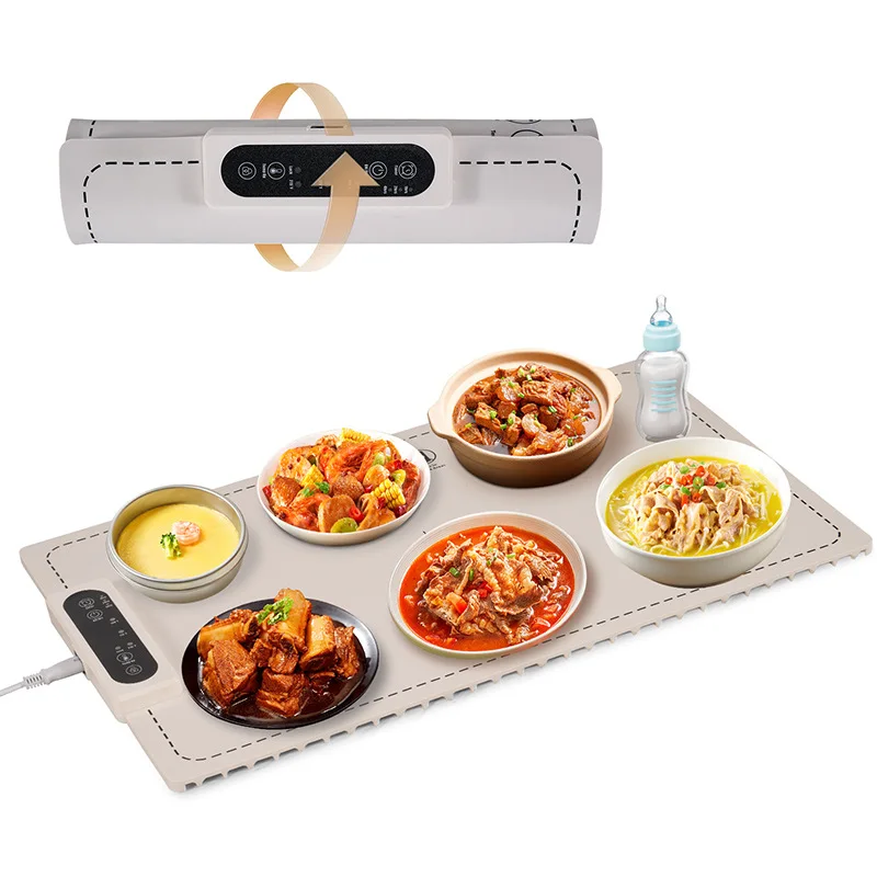 Multifunctional heating and insulation board Foldable flexible silicone heating board for household table hot dishes