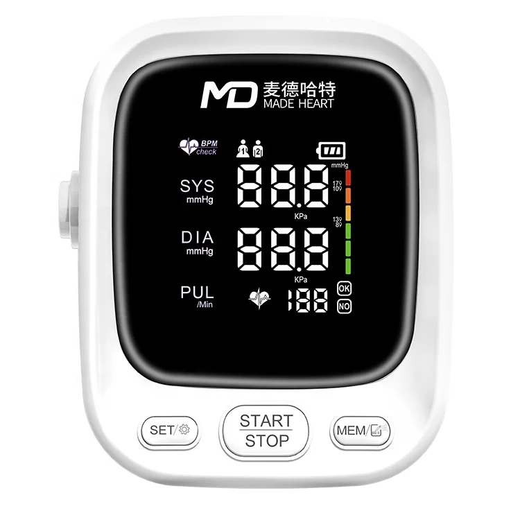High quality MadeHeart blood pressure indicator mini professional blood pressure monitor
