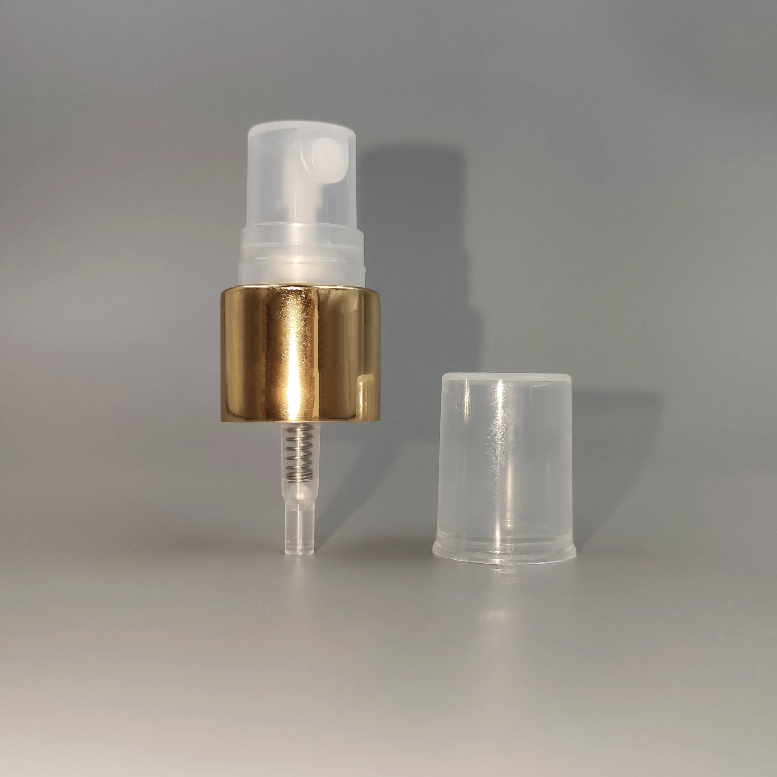 wholesale  18mm 18/410 gold sprayer metal aluminium plastic perfume sprayer pump spray caps lids for bottles