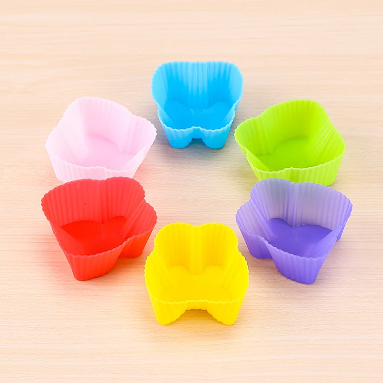 Reusable Homemade Mini Silicone Pastry Muffin Molds Cupcake Liners Baking Cups
