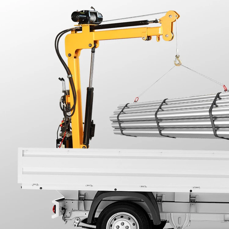 500Kg 800kg 1200Kg Mini Crane 3/4/5 Folding Booms Pickup Truck for Sales