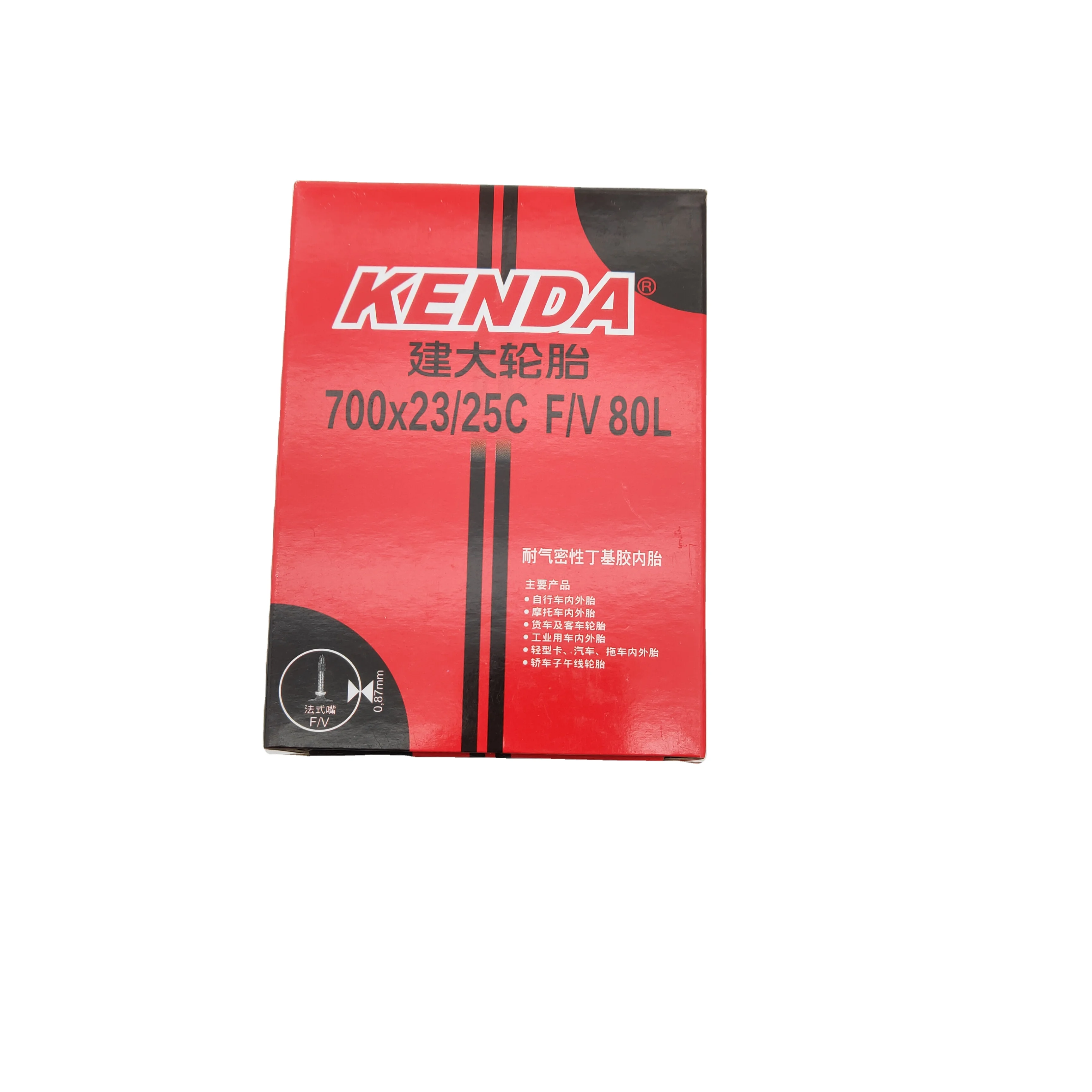 Excellent quality bicycle inner tube with various models 700 * 23 / 25C F/V 80mm Kenda factory direct sales Bicycle accessories