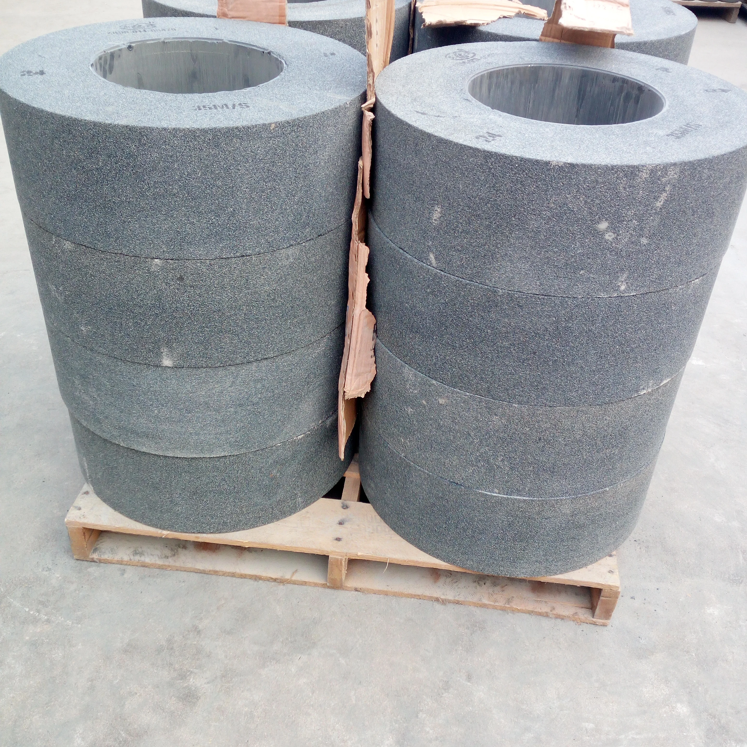 500X150X305mm Abrasive Ceramic Bonded Centerless Grinding Wheel for Cast Iron Precision Metal Polishing Round Tube