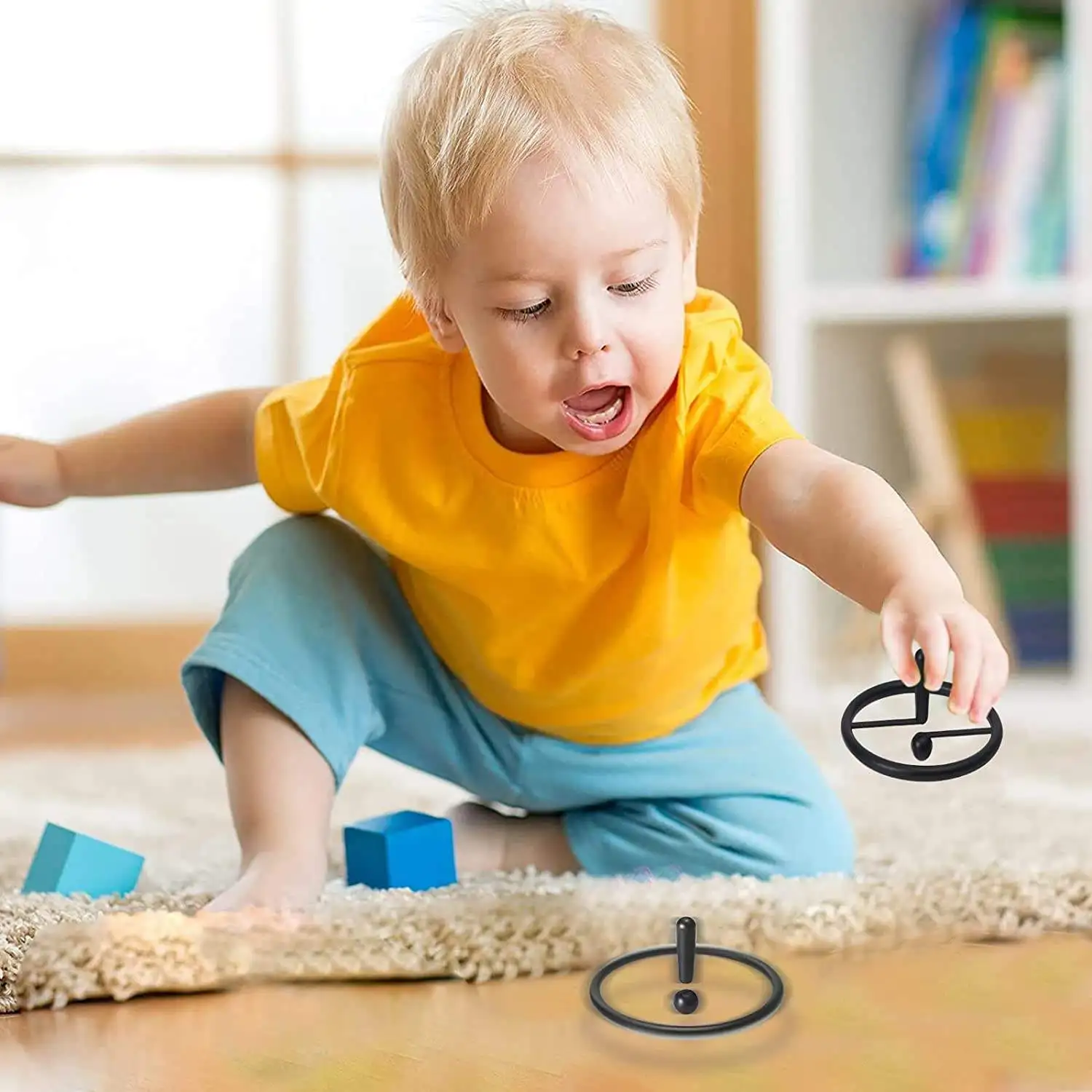 Factory Wholesale  Exclamation Mark Spinning Top Sensory Toys Desk Gadget Spinning Top Anti-Anxiety Hand Toy