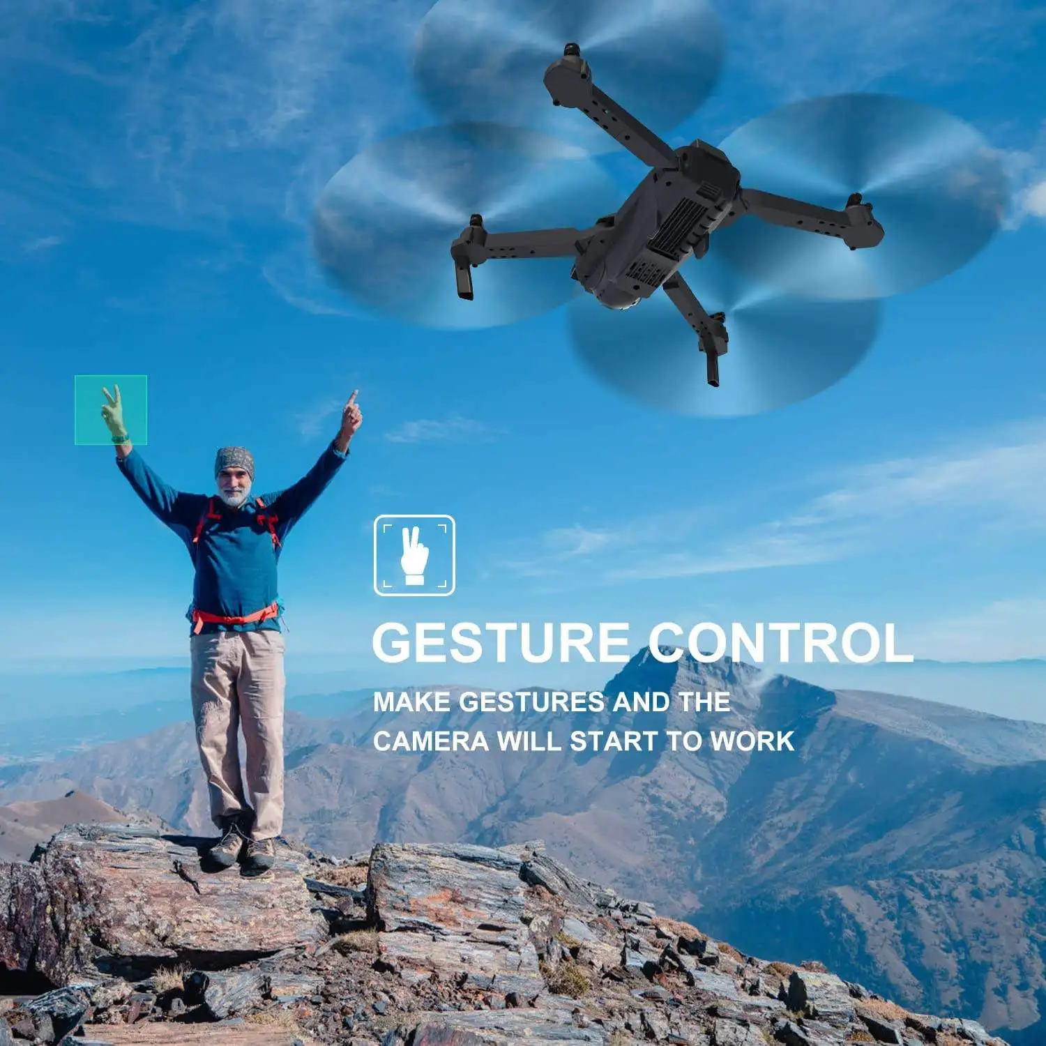 2023 Hot Selling E58   Foldable Long Flying Range Distance Battery Wifi RC Video HD Mini 4K Camera Drone
