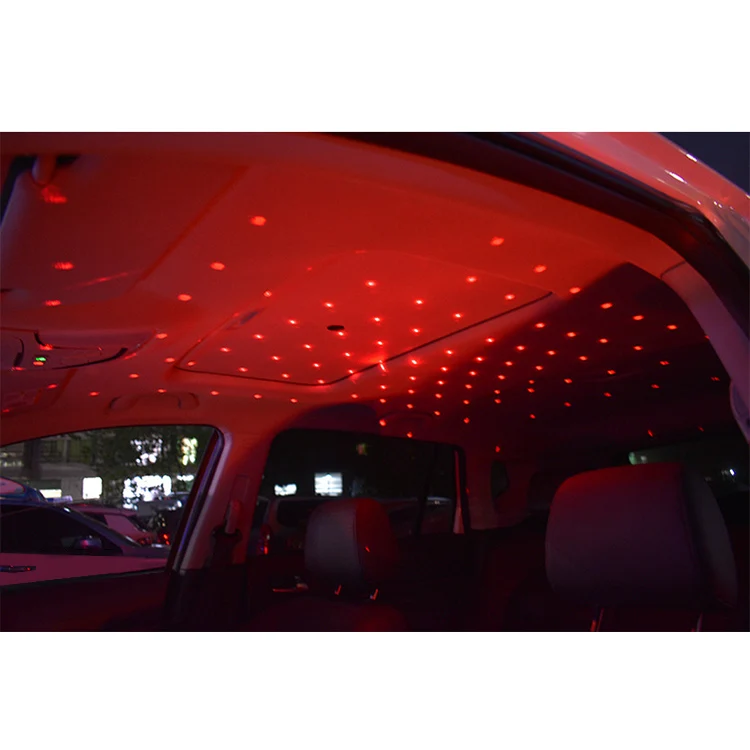 Car Roof Star Light Interior LED Starry Laser Atmosphere Ambient Projector USB Auto Decoration Night Home Decor Galaxy Lights