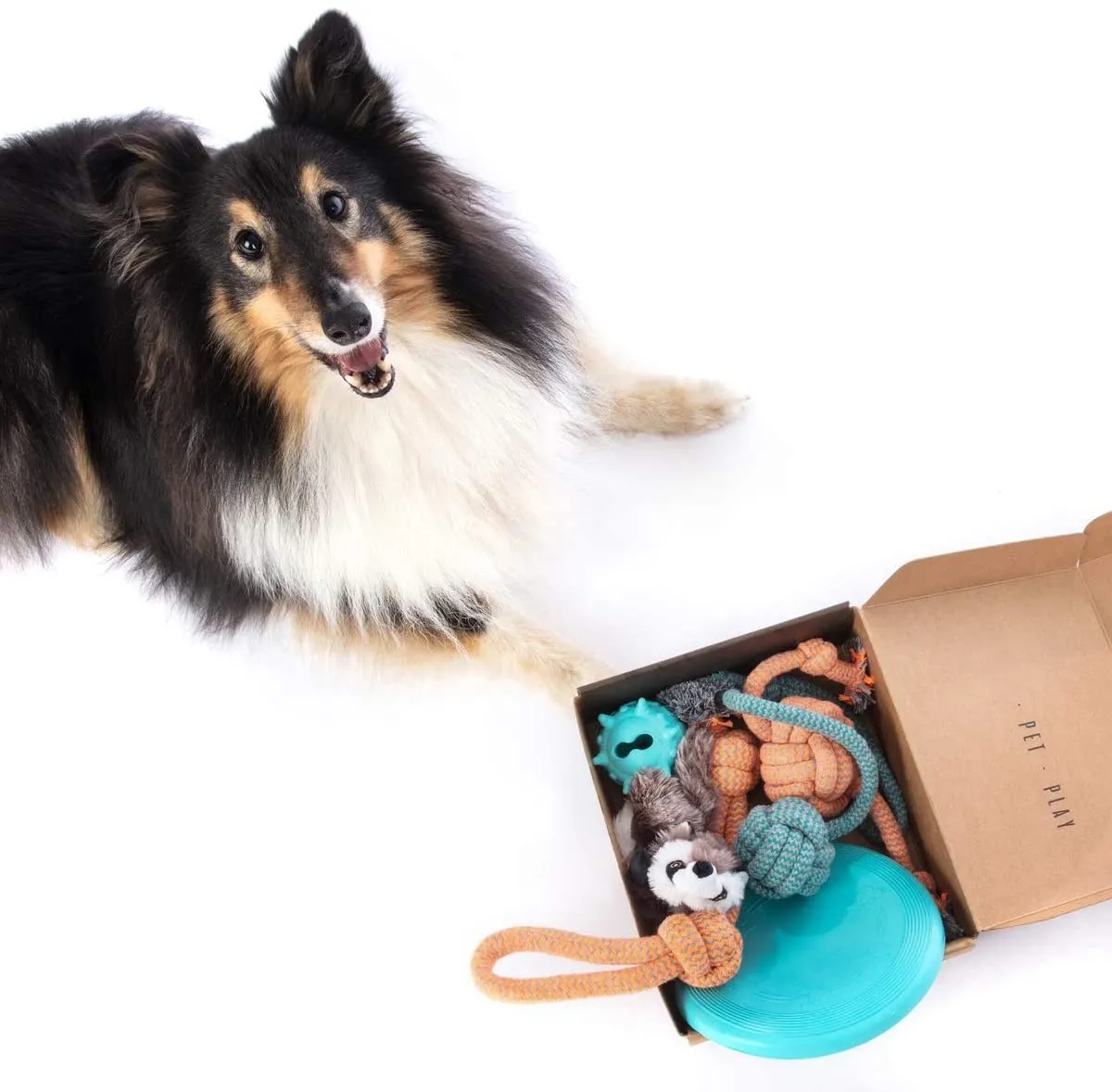 Интерактивная рельефная игрушка для скуки, набор игрушек для собак-прорезывателей для конического обогащения и прорезывания зубов, 6 игрушек для собак среднего размера для щенков