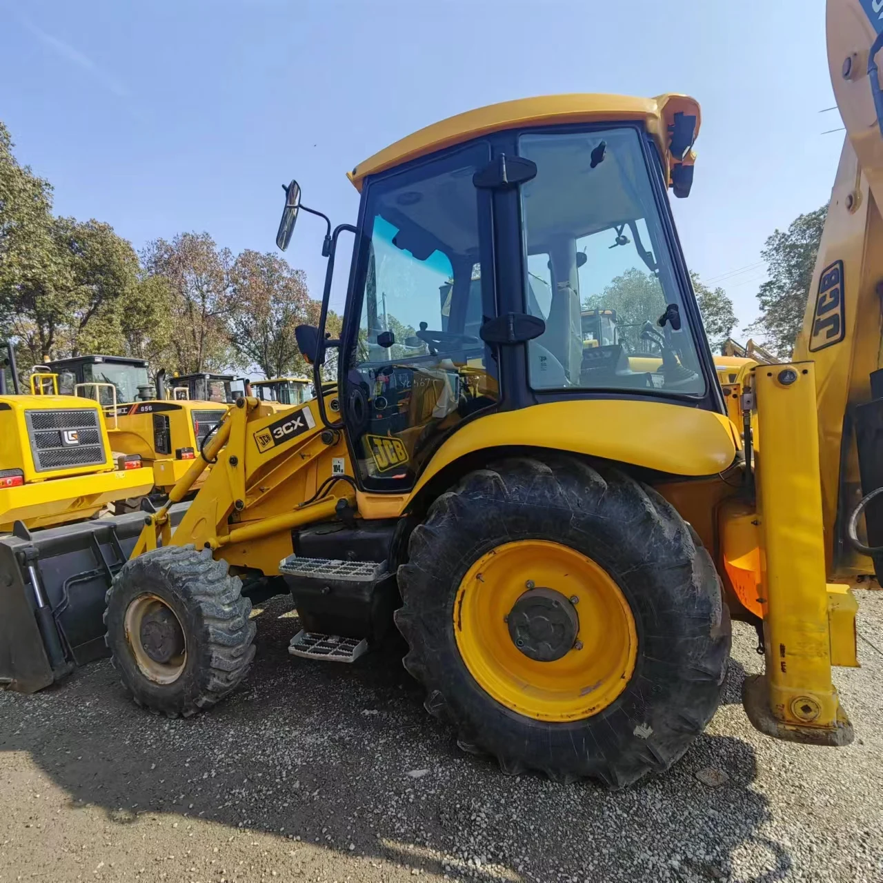 Импортный 90% Новый Лидер продаж подержанный экскаватор-погрузчик JCB 3CX для строительства б/у 7 тонн