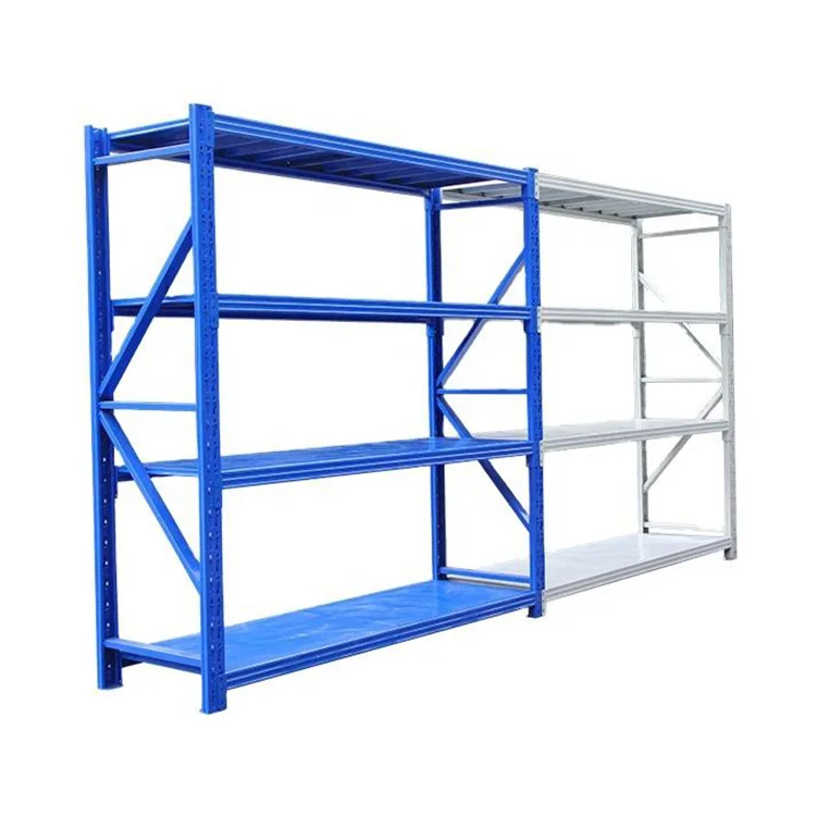 Warehouse storage rack Warehouse iron rack long span shelf system metal lightweight assembly without bolt shelves