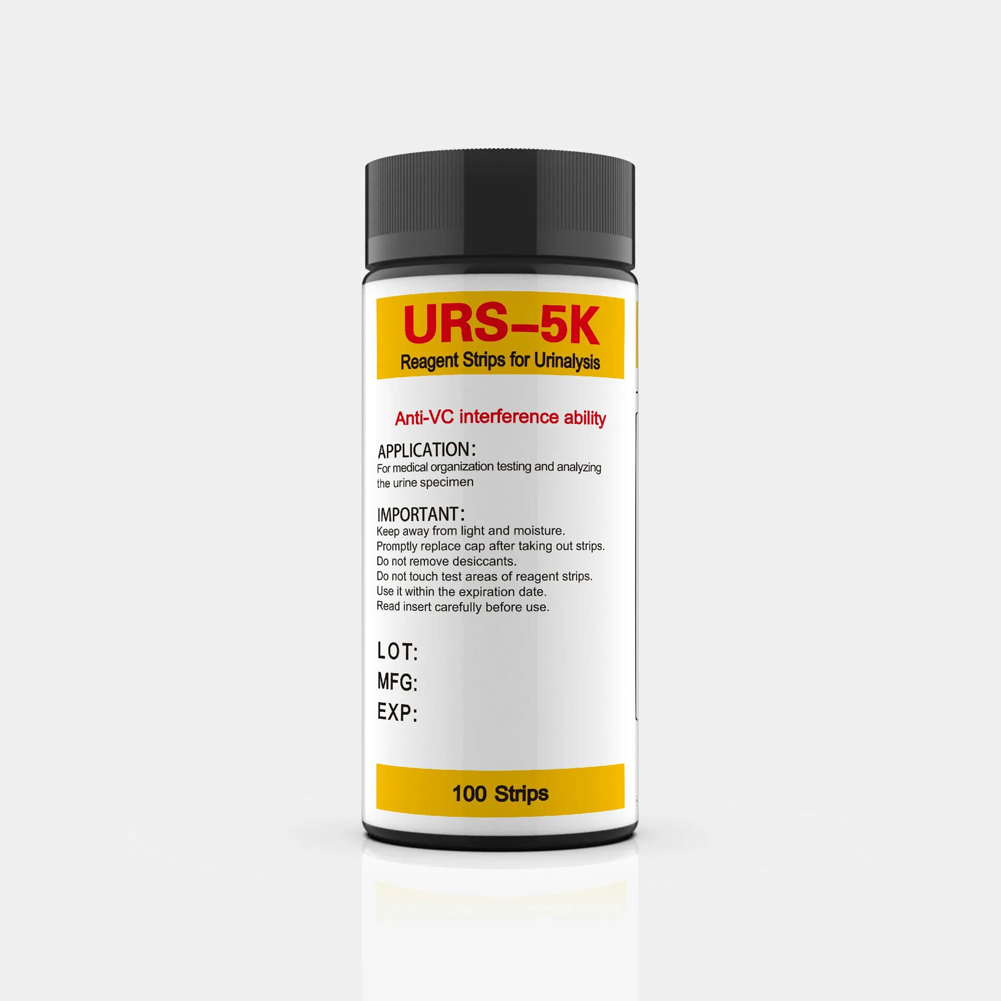 Hot Sale URS-5K Rapid Test Urine Strips 5 parameters Urine Test Kits