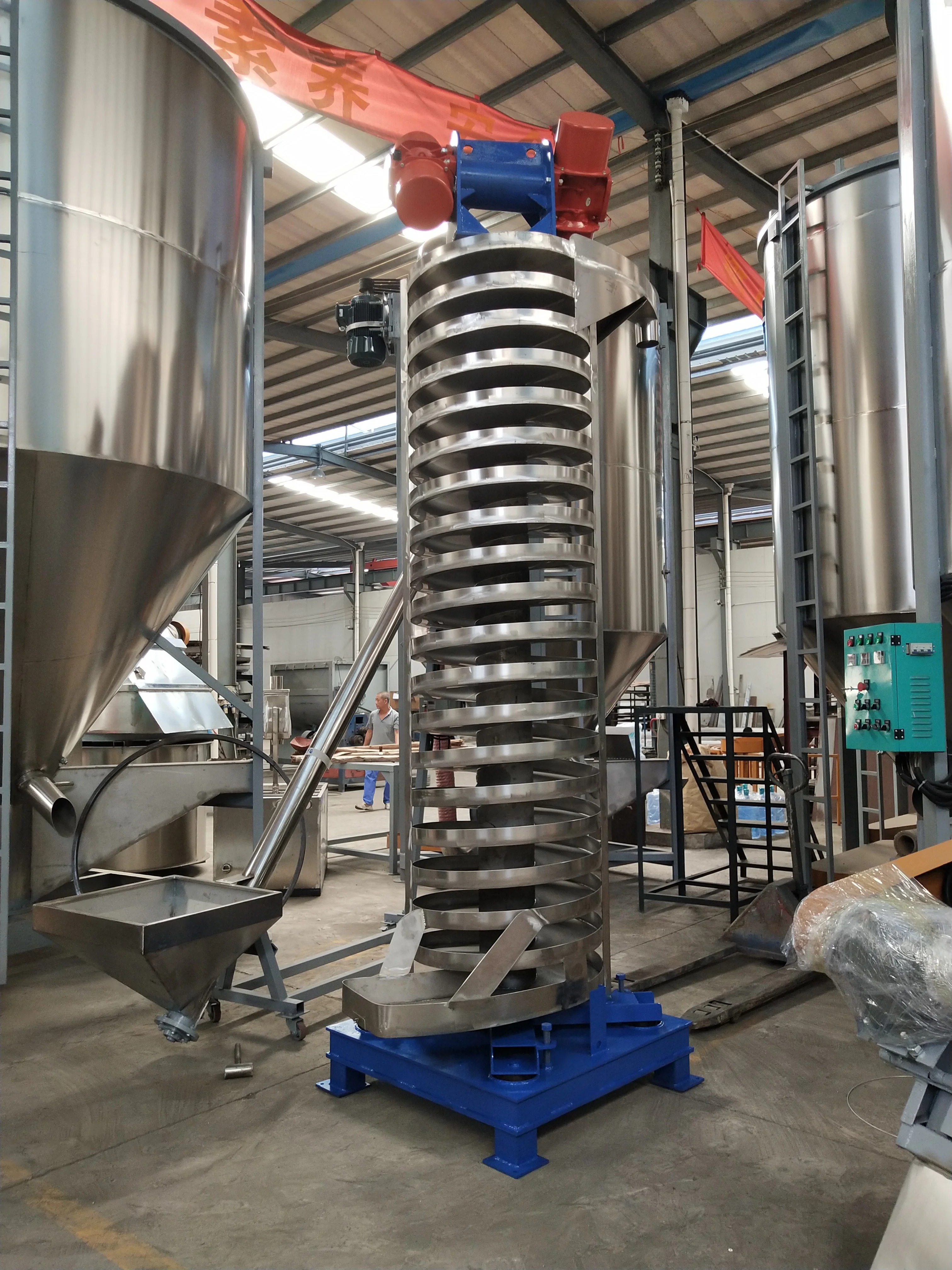 Vibrating Spiral Elevator Vertical Vibrating Elevator Vertical Vibrating Spiral Elevator Conveyor