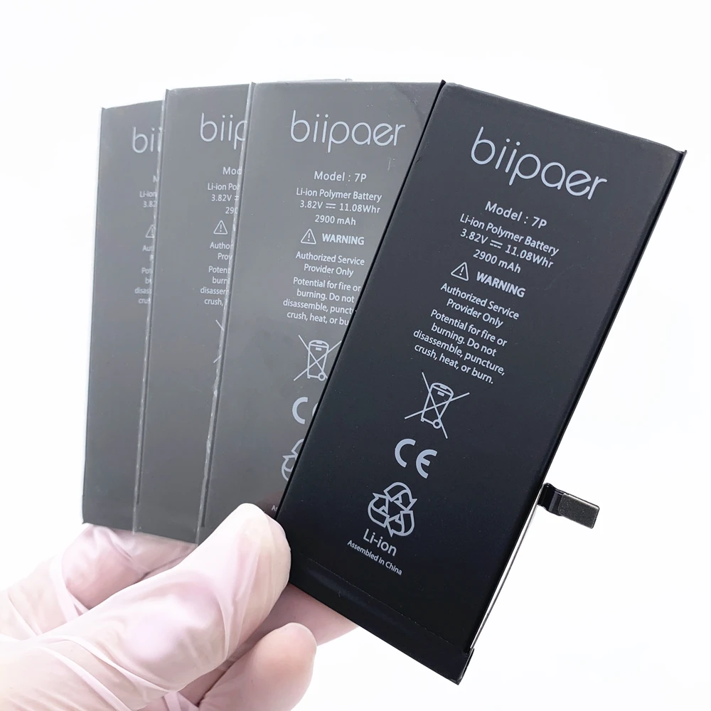 Original 0 Cycle 2900amh Lithium Battery Rechargeable For iphone battery High Capacity mobile phone Battery For iphone 7plus