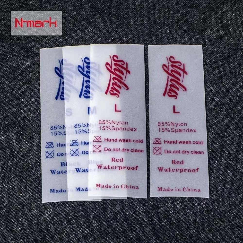 N-mark Popular Wholesale fabric label printer Customized washable foil material printing Durable water-resistant Personalize