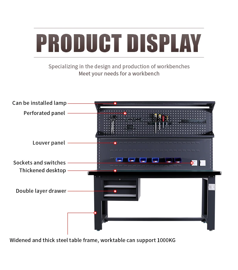 Inquiry about Factory Directly Sale Steel Garage Industrial Heavy Duty Woodworking Workbench Tool Cabinet Table