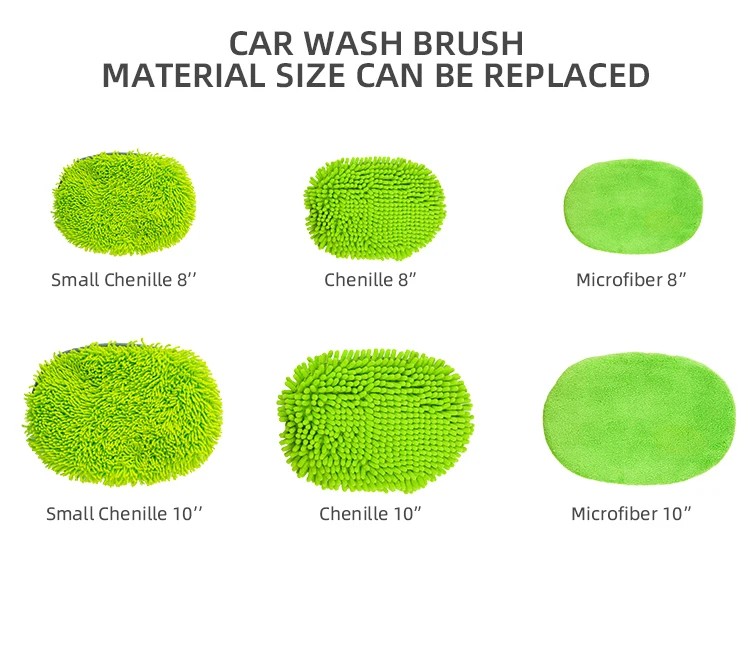 Car Cleaning Soft Bristle Car Brush With Long Handle, Chenille Car Wash Brush