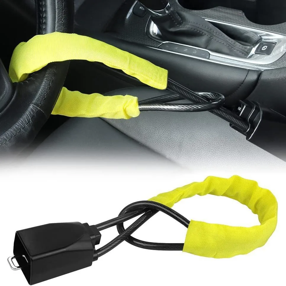 Anti-Theft Steering Wheel Lock Functional Alloy Car Steel Steering Lock For Cars