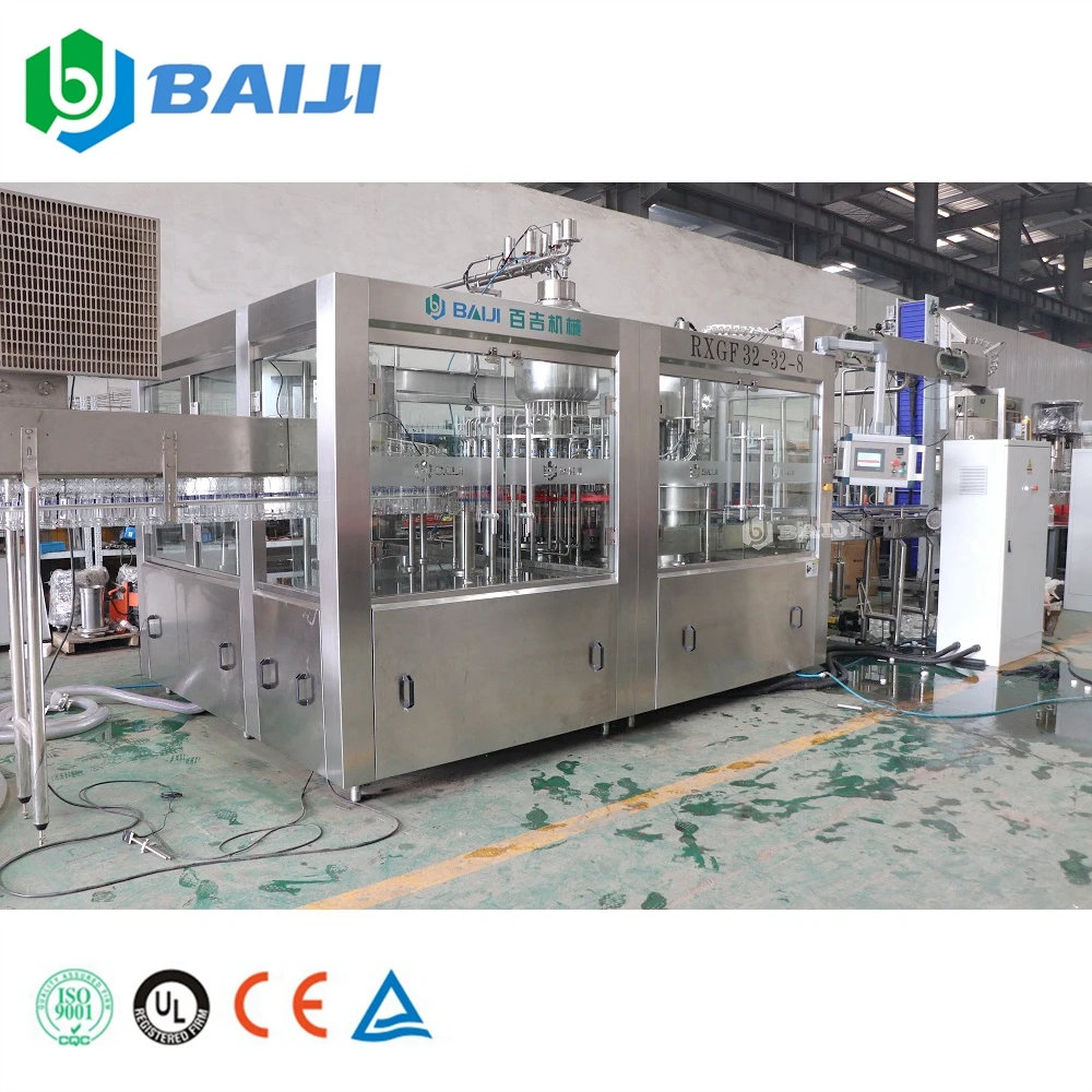 Automatic small plastic bottle concentrate mango fruit juice beverage making hot filling packing machine bottling line