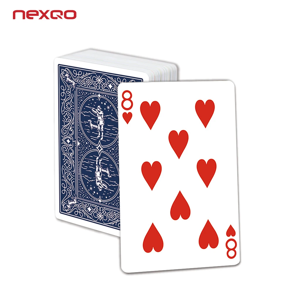 RFID Playing Cards HF / UHF PVC Plastic Playing Card 57*89mm,  88*63*0.36mm