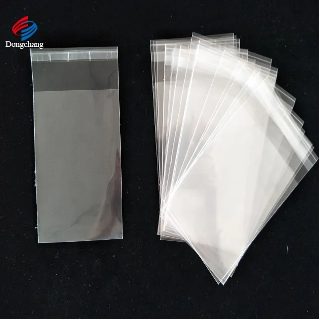 Ultra clear BOPP Self Seal Cellophane Bag with Resealable Adhesive Flap