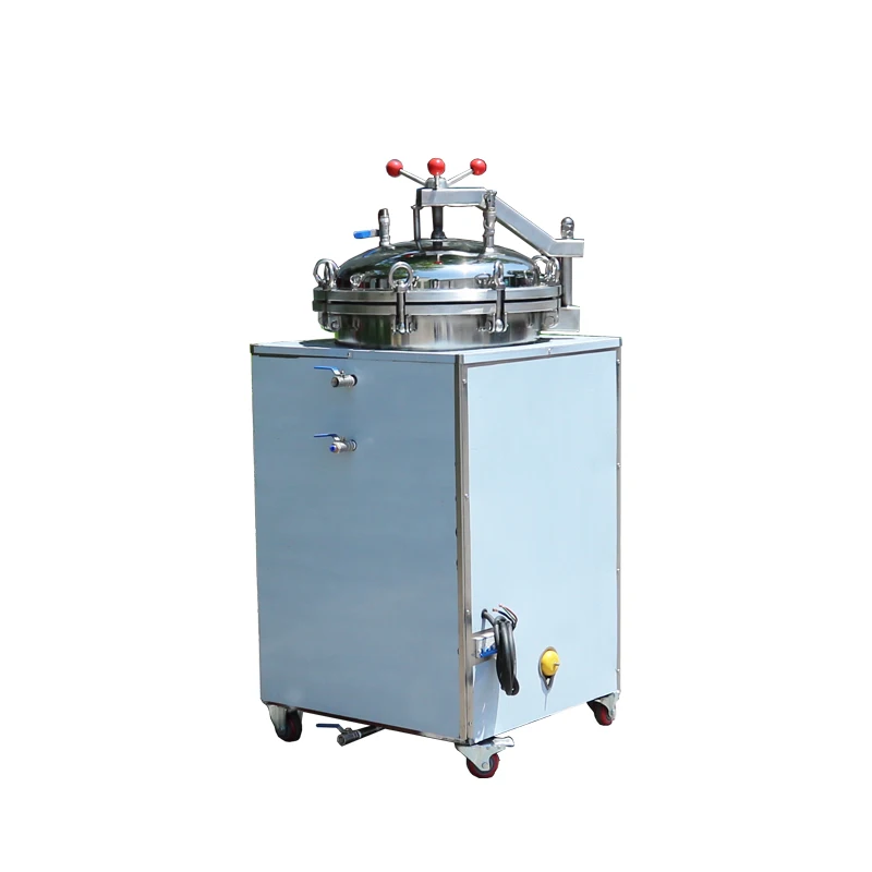 
 steam sterilizer liter industrial food 100l volume vertical high pressure autoclave  